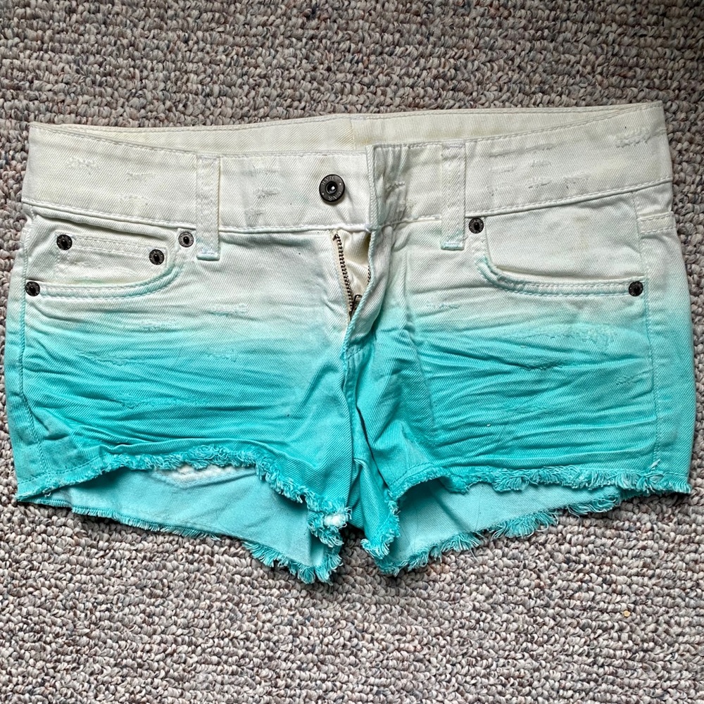 Carmar Ombré Jean Shorts, Distressed - Size 27